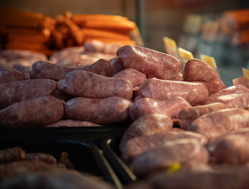 Close-up of food on barbecue grill