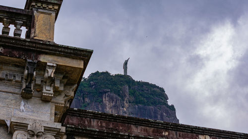 Low angle view of historic building against sky