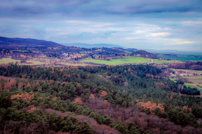 Scenic view of landscape against sky