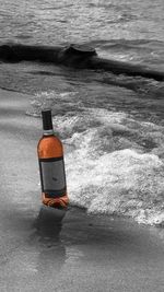 Close-up of sea waves on beach