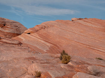 Scenic view of desert against sky