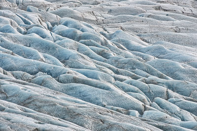 Full frame shot of frozen land