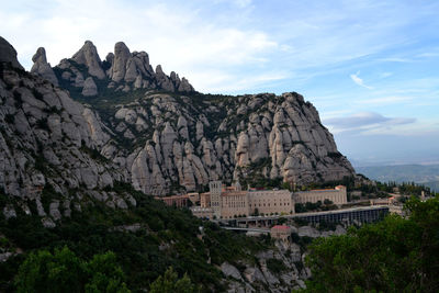 Scenic view of mountain against sky