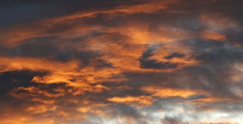 Low angle view of cloudy sky