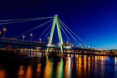 Severinsbrücke by night