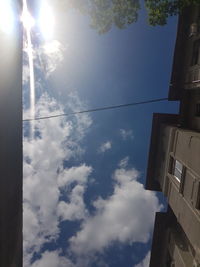 Low angle view of buildings against sky