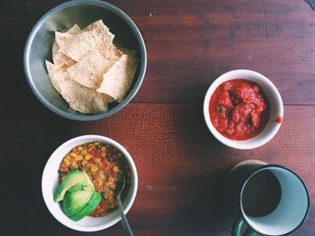 Close-up of meal served in plate