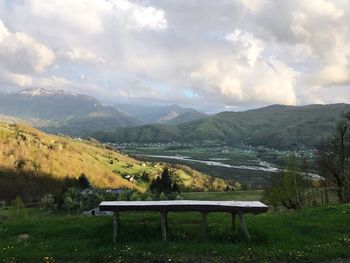 Scenic view of landscape against sky