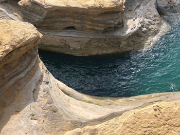 View of rock formations