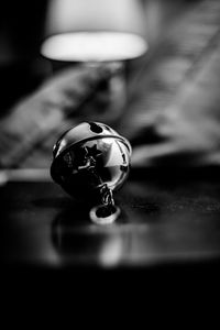 Close-up of tea cup on table