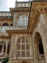 Low angle view of historical building