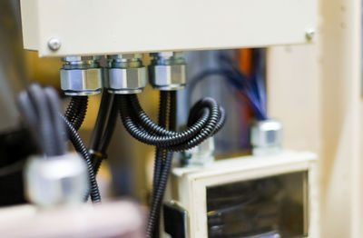 Close-up of security camera