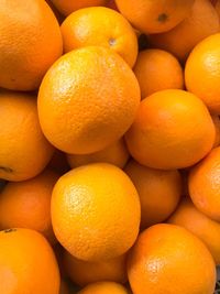 Full frame shot of oranges in market