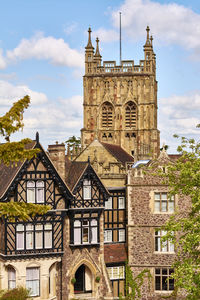 Low angle view of building against sky