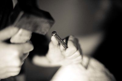 Close-up of woman in bikini