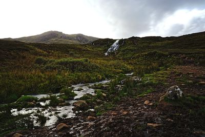 Scenic view of landscape against sky