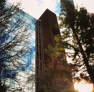 Low angle view of built structure against the sky