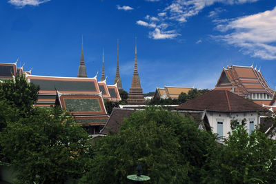 Buildings against sky in city