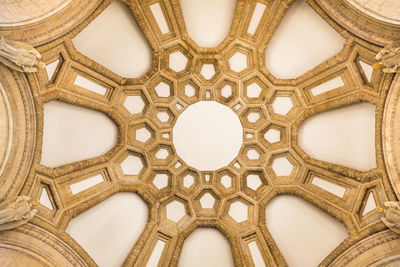 Dome ceiling of the palace of fine arts - san francisco.