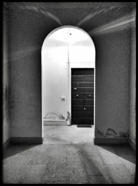 Empty corridor of building