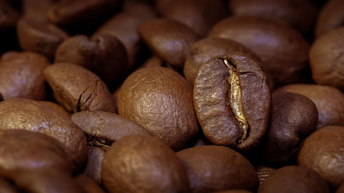 Full frame shot of coffee beans