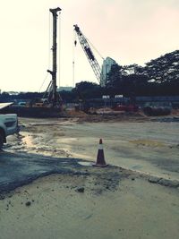 Man working at construction site