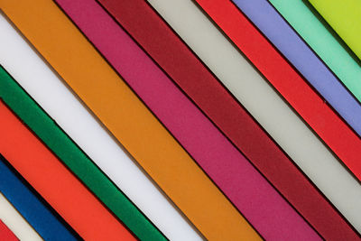 Full frame shot of multi colored pencils