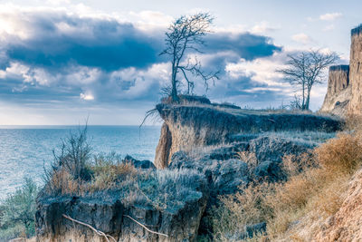 Panoramic view of sea against sky