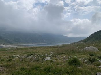 Scenic view of landscape against sky