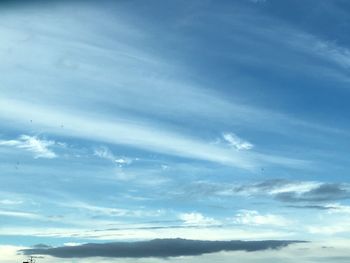 Low angle view of clouds in sky