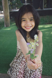 Portrait of a smiling girl