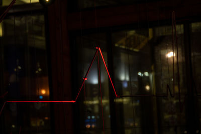 Illuminated city at night