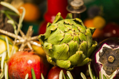 Close-up of fruits for sale in market