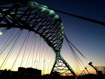 Low angle view of bridge against sky