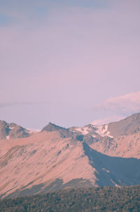 Scenic view of dramatic landscape against sky