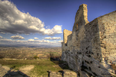 View of fort against sky