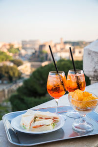 Close-up of drink on table