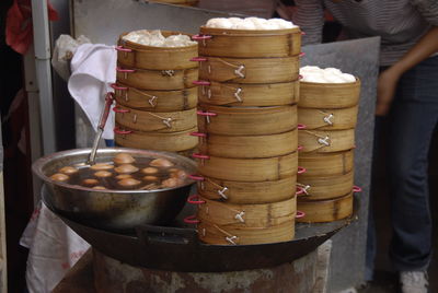 Close-up of food for sale at market