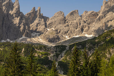 Panorama of the dolomites in italy, ideal for landscape.