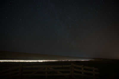 Scenic view of star field against star field