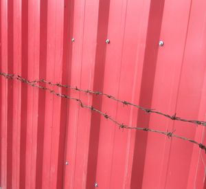 Full frame shot of pink corrugated iron