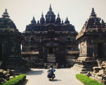 Low angle view of temple