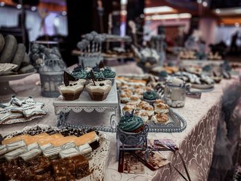 Various food for sale at market
