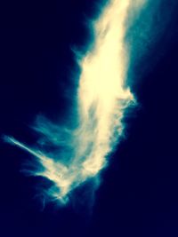 Low angle view of vapor trail in sky