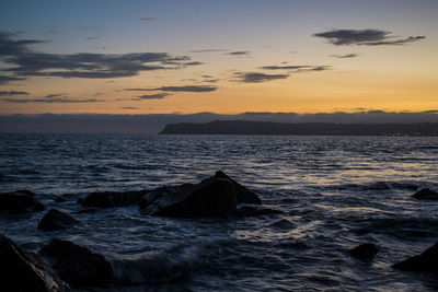 Scenic view of sea against sky