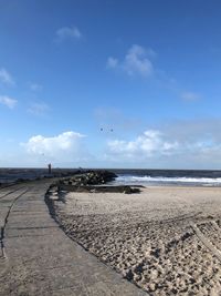 The mole of thorsminde harbor