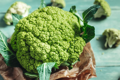 Close-up of vegetables on table