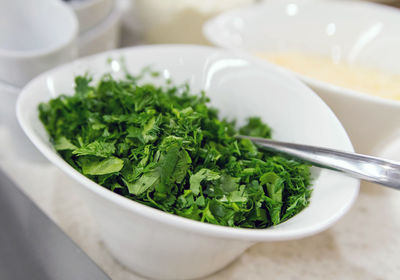 Close-up of salad in bowl