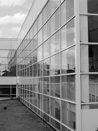 Modern building against sky in city