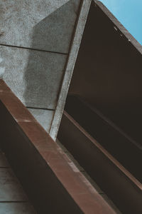 Low angle view of staircase in building